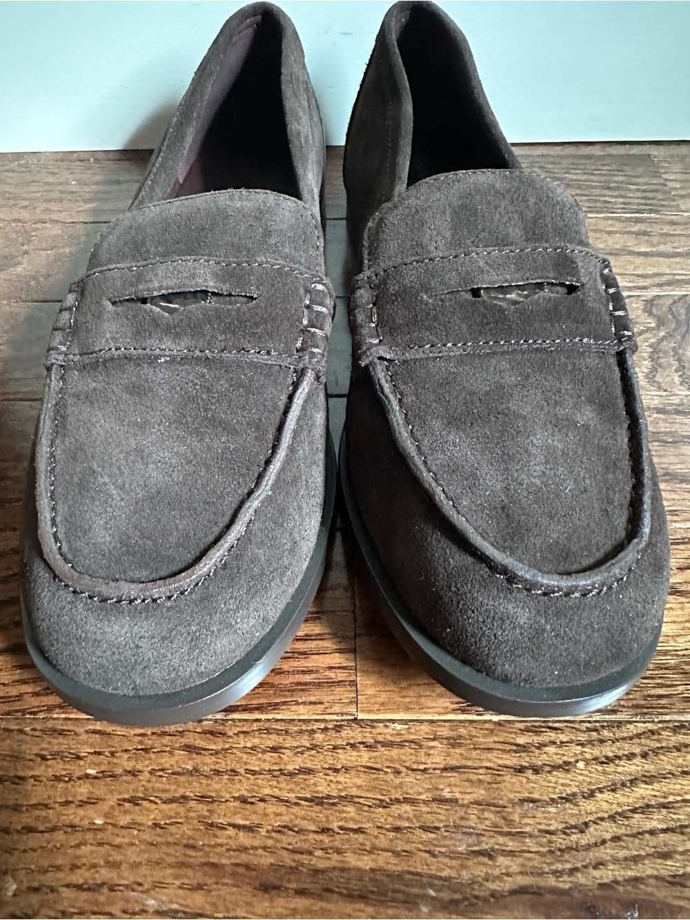 NWOB Madewell The Grayson Penny Loafer in Suede Carob Brown 8.5 - Picture 7 of 11